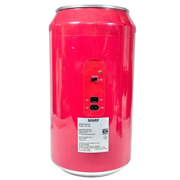 Coca Cola Coke Can Mini Fridge Refrigerator Portable Cooler 15” - Picture 3 of 15